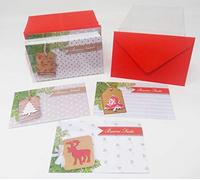 GS Cartotecnica Cartoncini Natalizi con Busta 100 Pezzi Formato 7 x 11 cm