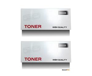 GS - D111S, 111S, 2 Toner compatibile alta capacità per Samsung Xpress M2020, M2020W, M2022, M2022W, M2026, M2026W, M2070, M2070F, M2070FW, M2070W, 1800 copie, 2 pezzi