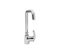 Gs Rubinetterie Miscelatore Monocomando per Lavello Monoforo Bocca Girevole Serie Glass Cromo - 5597