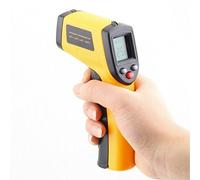 GS, termometro digitale portatile laser ad infrarossi con schermo LCD, pistola tester di temperatura da -50 a 380 °C, termometro senza contatto
