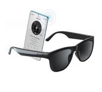 GS01 Smart Bluetooth Occhiali da sole Audio Occhiali da sole con altoparlante UV400 Lenti Polarizzate Open Ear Musica Touch Control, Nero, 52 mm x 160 mm
