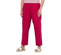 gs1 data protected company 4069787000005 7/8-chinohose Ruby, Elastikbund, Weites, Gerades Bein Pantaloni Casual, Lampone Scuro, 40W x 32L Donna