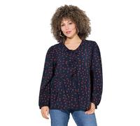 gs1 data protected company 4069787000005 Bluse,schleifendetail,Minimal Maglietta, Blu Marino, 60/62 IT Donna