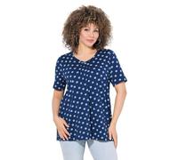 gs1 data protected company 4069787000005 Fältchenshirt mit Minimal Print Maglietta, Blu Scuro, 48/50 IT Donna