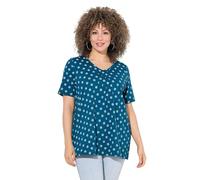 gs1 data protected company 4069787000005 Fältchenshirt mit Minimal Print Maglietta, Nero, 52/54 IT Donna
