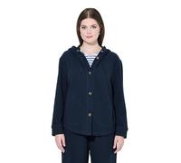 gs1 data protected company 4069787000005 Felpa da donna Waffle Pique con cappuccio, Blu marino, 46-48
