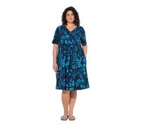 gs1 data protected company 4069787000005 Jersey-midikleid, A-Linie, V-Ausschnitt, Halbarm NAN, Inchiostri Blu, 60-62 Donna