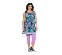 gs1 data protected company 4069787000005 Jerseykleid, Bedruckt, A-Linie, Rundhals, Ärmellos NAN, Blu Marino, 52-54 Donna