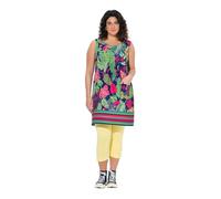 gs1 data protected company 4069787000005 Jerseykleid, Bedruckt, A-Linie, Rundhals, Ärmellos NAN, Inchiostri Blu, 56-58 Donna