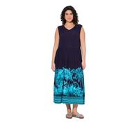 gs1 data protected company 4069787000005 Jerseykleid mit Palmenbordüre NAN, Inchiostri Blu, 56-58 Donna