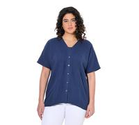 gs1 data protected company 4069787000005 Musselin Bluse mit Biesen Maglietta, Inchiostri Blu, 48/50 IT Donna