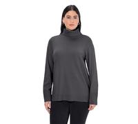 gs1 data protected company 4069787000005 Rollkragenpullover, Breite Rippbündchen, Langarm Felpa, Antracite mélange, 60/62 Donna