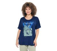 gs1 data protected company 4069787000005 Shirt mit Portugal-Print Maglietta, Blu Scuro, 48/50 IT Donna