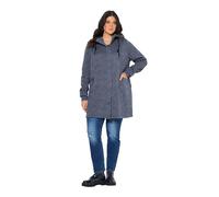 gs1 data protected company 4069787000005 Strickfleece-Jacke, Kapuze, 2-Wege-Zipper Blazer, Blu Marino, 56-58 Donna