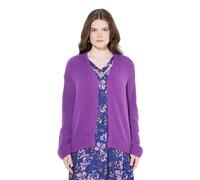 gs1 data protected company 4069787000005 Strickjacke, Kurz, Oversized, Offene Jacke, Wollanteil Felpa, Lilla, 64 IT/66 IT Donna