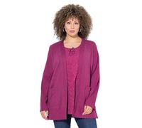 gs1 data protected company 4069787000005 Sweatjacke, Waffelstruktur, Offene Form, Langarm Maglia di Tuta, Magnolia, 54-56 Donna