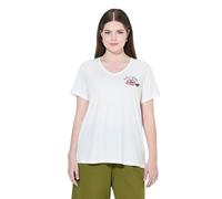 gs1 data protected company 4069787000005 T-Shirt, Flowers Don´t Tell Maglietta, Bianco, 52/54 IT Donna