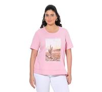 gs1 data protected company 4069787000005 T-Shirt mit Fotodruck, Classic Maglietta, Colore: Rosa, 52/54 IT Donna