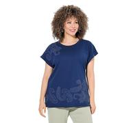 gs1 data protected company 4069787000005 T-Shirt mit Tonigem Puff Print, Oversize Dori Maglietta, Blu Scuro, 52/54 IT Donna