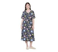 gs1 data protected company 4069787000005 Waisted Dress with Print NAN, Blu Marino, 64-66 Donna