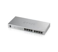 Zyxel Switch Gigabit 8 Porte | Unmanaged | 8x PoE+ con Budget di 60 W | Plug and Play Network Ethernet Splitter [GS1008HP]
