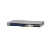 NETGEAR Switch Ethernet 24 porte (GS728TPP-V3), Switch PoE, Gigabit con gestione Insight cloud opzionale, 24 PoE+ a 380 W, 4 SFP da 1G, montaggio desktop