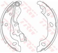 GS8687 TRW Kit ganasce freno per FIAT