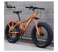 GSACLKES Biciclette da Montagna, Donne Hardtail Mountain Trail 20 Pollici con Doppio Freno a Disco, Ragazze Tutto il Terreno Antiscivolo Sospensianteriore Grasso Pneumatico in Acciaio ad Alto Contenut