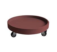 GSACLKES Carrelli, 30Cm 40Cm 50Cm 60Cm Pianta Caddy - Rotondo Fiore Vaso Rack con Ruote, Supporto in Plasticar Interni All'Aperto - Vaso Pianta Rullo Carrello su Rulli/Caffè/40 Cm/16 Pollici