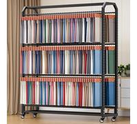 GSACLKES Carrelli, Carrello Di Presentazidi Tessuto Regolabile con Stoccaggior Rulli Tessili Commerciali Display Di Vinile/Carta Idealer Nidare e Mostrare Tessuti e Artigianato/Larghezza-160Cm//14Ro