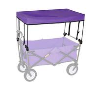 GSACLKES Carrelli, Copertura Del Baldacchino - Accessori Portatilir lo Shopping, il Campeggio e la Spiaggia - Carrello da Giardino Pieghevole con Baldacchino Tenda/Violetta