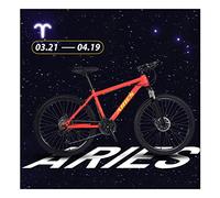 GSACLKES Mountains, 27 Speed Mountain Lega Di Magnesio e Acciaio ad Alto Carbonio con Sedile Constellations, Freno a Disco a Sospensianteriore Biciclette All'Apertor Uodonne, Libra/Ariete