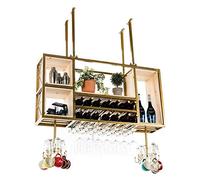 GSACLKES Sostegnitore Del Bicchiere da Vino, Sostegnitore Del Bicchiere da Vino Sospeso Regolabile Altezza Metalloo Ferro Arte Stemware Scaffalir Bar Ristoranti Cucine, 80 * 25 * 60Cm/100 * 25 * 60 cm
