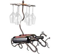 GSACLKES Supporto 2 Bottiglie Di Vino Display Rack in Piedi Libero 6 Vetro Di Vino Stand Di Stoccaggio Stile Europeo Decorazioni Interni Portatili Modernomalistar Gli Amanti Del Vino
