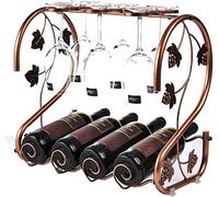 GSACLKES Supporto Di Stoccaggio in Vetro in Metin Stile Europeo Vino Holde Displaymalista Moderno Portatiler Gli Amanti Del Vino