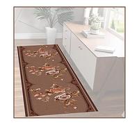 GSACLKES Tappeti,Tappeti Lungo Corridoio Tappeto,Border Antiscivolo Gomma Di Sostegno Touch Morbido Lavabiler Porta Interna,Cucina,Brown/a / 0.9 X 4M/a/0,8 * 2M