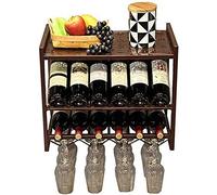 GSACLKES Wine Lovers/Wall Mounted Wine Rack Bottiglia & Vetro Sughero Storage Store Rosso, Bianco, Champagne Vengono con 12 Sughero Vino Charms Casa & Cucina Decor Storage Rackndente Vincere, Bronzo/B