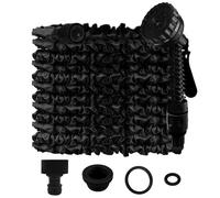 Gsakskdsap 15m Tubo Estensibile da Giardino, Tubo per Irrigazione con 7 Modalità di Spruzzo Funzioni, Manichetta per Irrigazione con Pistola Acqua Per Lavaggio Auto, Giardino, Prato (Nero)