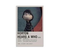 GSARUWEHRH Horton Hears A Who Poster artistico da parete su tela con copertura estetica vintage, poster decorativo per soggiorno, camera da letto, 50 x 75 cm, senza cornice