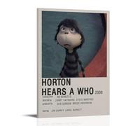 GSARUWEHRH Horton Hears A Who Poster artistico da parete su tela con copertura estetica vintage, poster decorativo per soggiorno, camera da letto, 20 x 30 cm, con cornice
