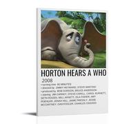 GSARUWEHRH Horton Hears A Who Poster artistico da parete su tela con copertura estetica vintage, poster decorativo per soggiorno, camera da letto, 30 x 45 cm, con cornice