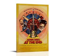 GSARUWEHRH John Dies at the End Poster artistico da parete su tela, stampa artistica da parete in stile vintage, poster estetico decorativo per soggiorno, camera da letto, 60 x 90 cm, con cornice