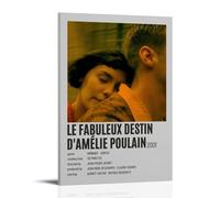 GSARUWEHRH Le Fabuleux Destin D'Amélie Poulain - Poster artistico da parete su tela, decorazione artistica da parete per soggiorno, camera da letto, 20 x 30 cm, con cornice