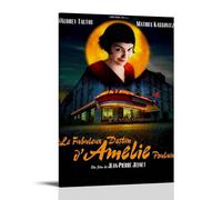 GSARUWEHRH Le Fabuleux Destin D'Amélie Poulain - Poster da parete su tela, decorazione artistica da parete con stampa vintage, per soggiorno, camera da letto, 30 x 45 cm, con cornice