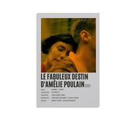GSARUWEHRH Le Fabuleux Destin D'Amélie Poulain Poster da parete su tela, stampa artistica da parete in stile vintage, per soggiorno, camera da letto, 40 x 60 cm, senza cornice