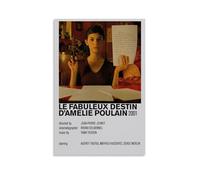 GSARUWEHRH Le Fabuleux Destin D'Amélie Poulain Poster da parete su tela, stampa artistica da parete in stile vintage, per soggiorno, camera da letto, 50 x 75 cm, senza cornice