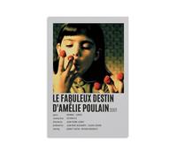 GSARUWEHRH Le Fabuleux Destin D'Amélie Poulain Poster da parete su tela, stampa artistica da parete in stile vintage, per soggiorno, camera da letto, 50 x 75 cm, senza cornice