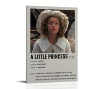 GSARUWEHRH Poster artistico da parete con immagine di una piccola principessa, stampa artistica su tela, stile vintage, per soggiorno, camera da letto, 30 x 45 cm, con cornice