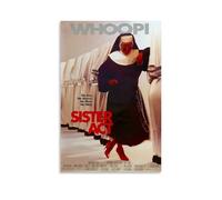 GSARUWEHRH Poster decorativo da parete con scritta "Sister Act", stampa artistica da parete su tela, stile vintage, per soggiorno, camera da letto, 40 x 60 cm, senza cornice