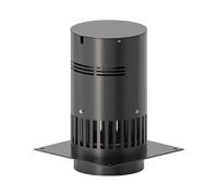 GSATREY Coperchio Comignolo, Aspiratore per Camino per Canna Fumaria Tonda Professionale da Tetto Aspirafumo Elettrico Tiracamino Tirafumo Comignolo, Camino Base Circolare(100mm/3.9in)